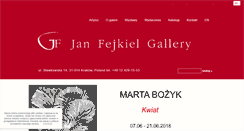 Desktop Screenshot of fejkielgallery.com
