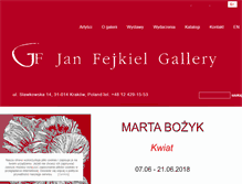 Tablet Screenshot of fejkielgallery.com
